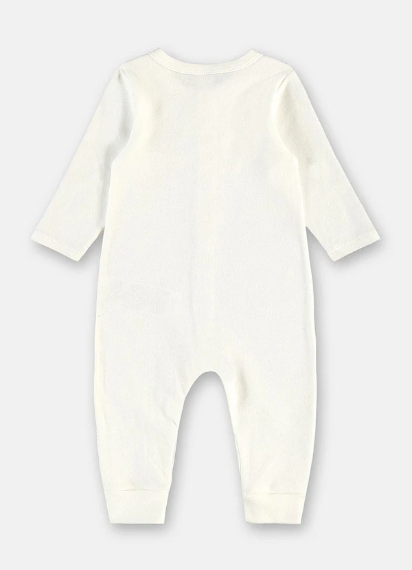 Up Baby - Macacão Longo para Bebê Unissex Branco 3