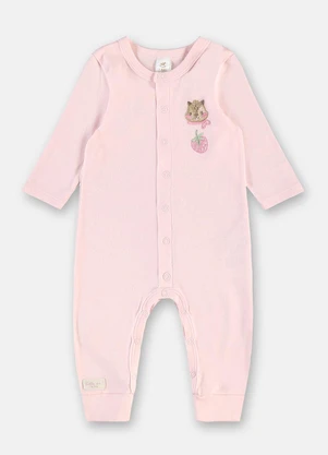 Up Baby - Macacão Longo para Bebê Unissex Rosa - UP BABY