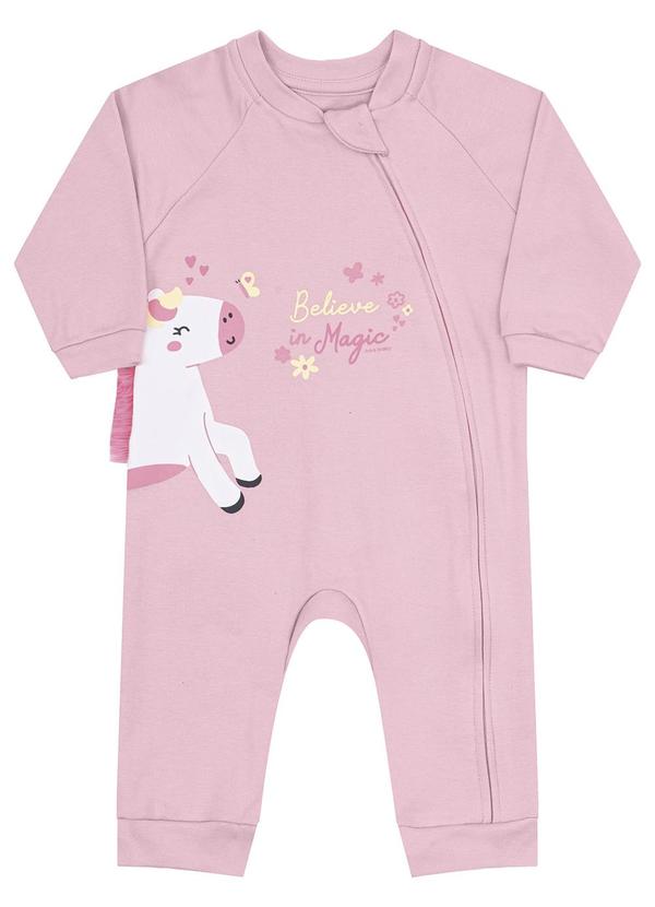 Kiko Baby - Macacão Longo Rosa