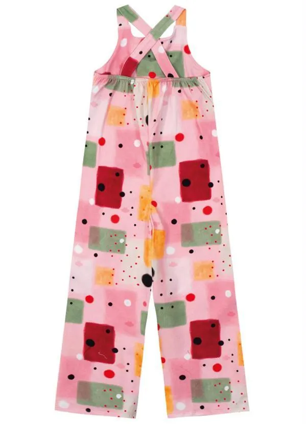 Lilica Ripilica - Macacão Manga Curta Malha Menina Rosa 2