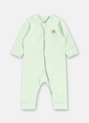 Up Baby - Macacão Manga Longa Bebê Verde - UP BABY