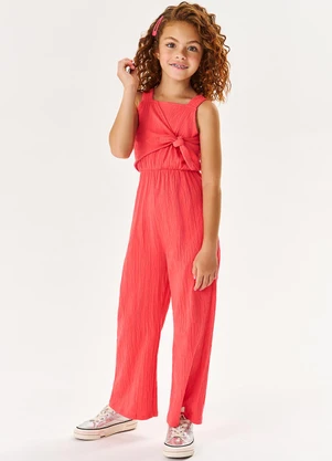 Cinti - Macacão Menina Laço Rosa - CINTI