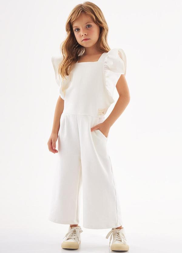 Up Baby - Macacão Nature Sustentável Menina Bege