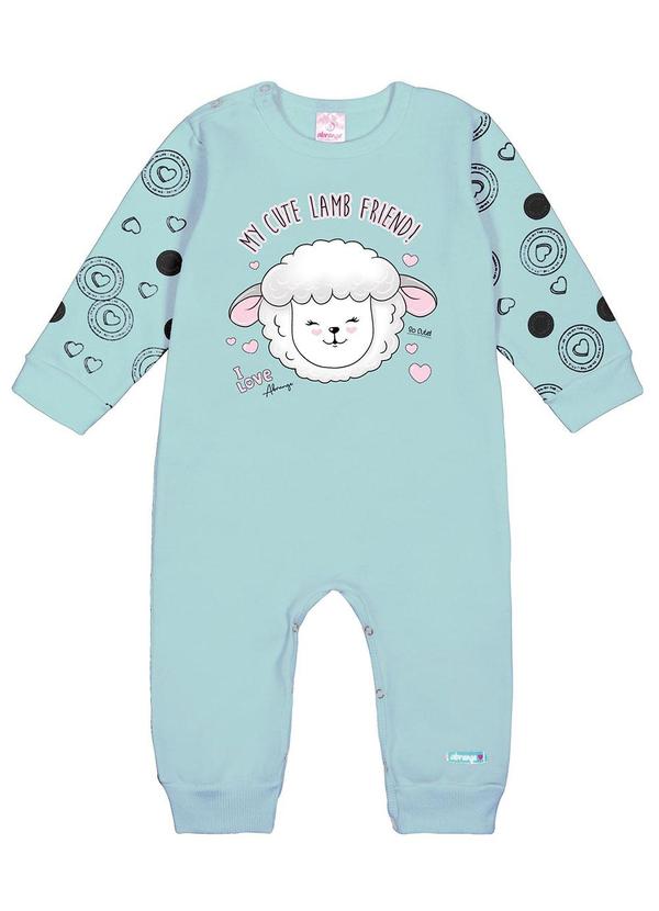 Abrange - Macacão Ovelha Baby Verde