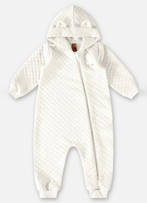Up Baby - Macacão para Bebê Menina Off White 2