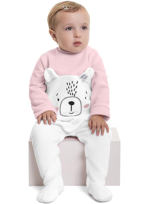 Quimby - Macacão para Bebê Menina Rosa