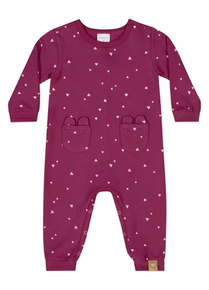 Quimby - Macacão para Bebê Menina Rosa - QUIMBY