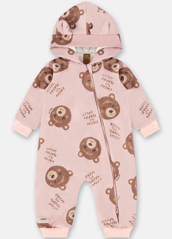 Up Baby - Macacão para Bebê Menina Rosa 3