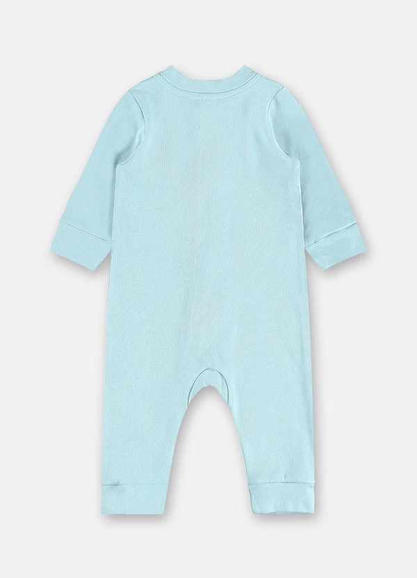 Up Baby - Macacão para Bebê Unissex Manga Longa Azul 2