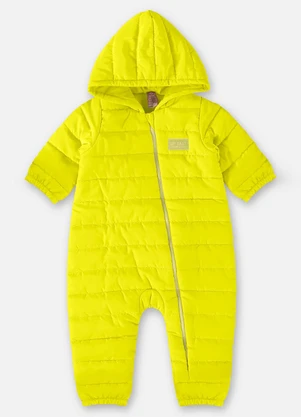 Up Baby - Macacão Puffer Unissex para Bebê Amarelo - UP BABY