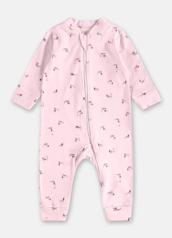 Up Baby - Macacão Suedine Zíper 2 Cursores Branco 2