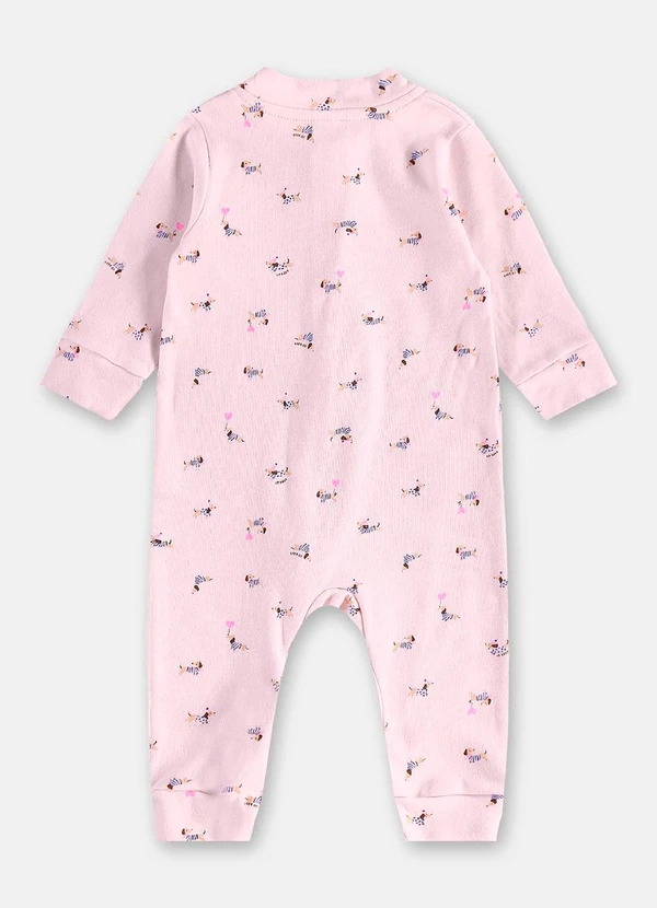 Up Baby - Macacão Suedine Zíper 2 Cursores Branco 3