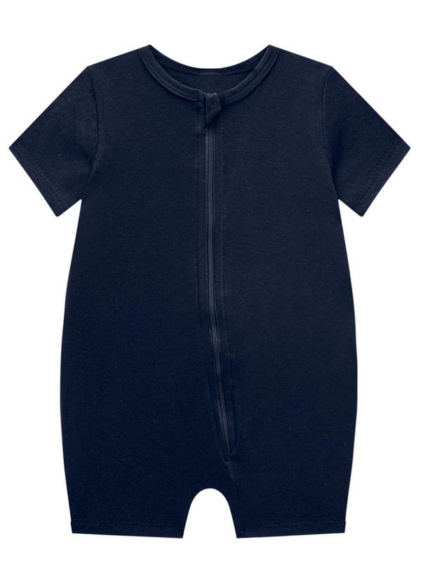 Marlan - Macacão Unissex Básico Meia Malha Penteada Azul 2