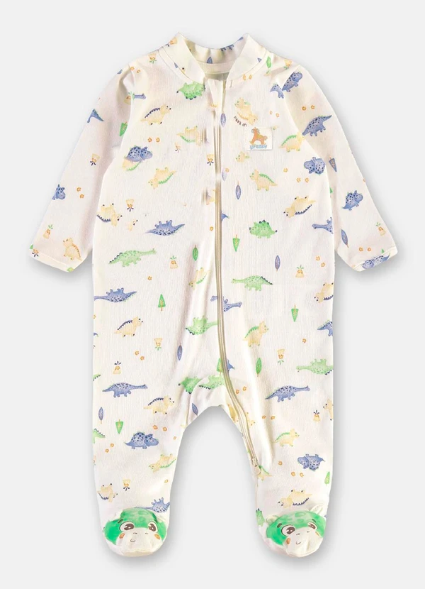 Up Baby - Macacão Unissex Bebê Suedine Comfy Bege 2