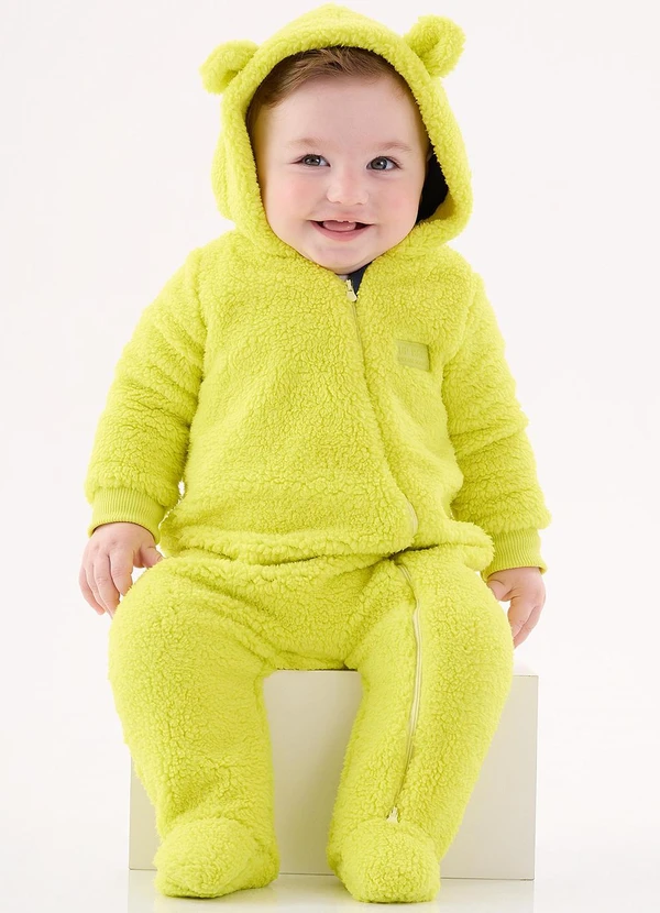 Up Baby - Macacão Unissex para Bebê Amarelo