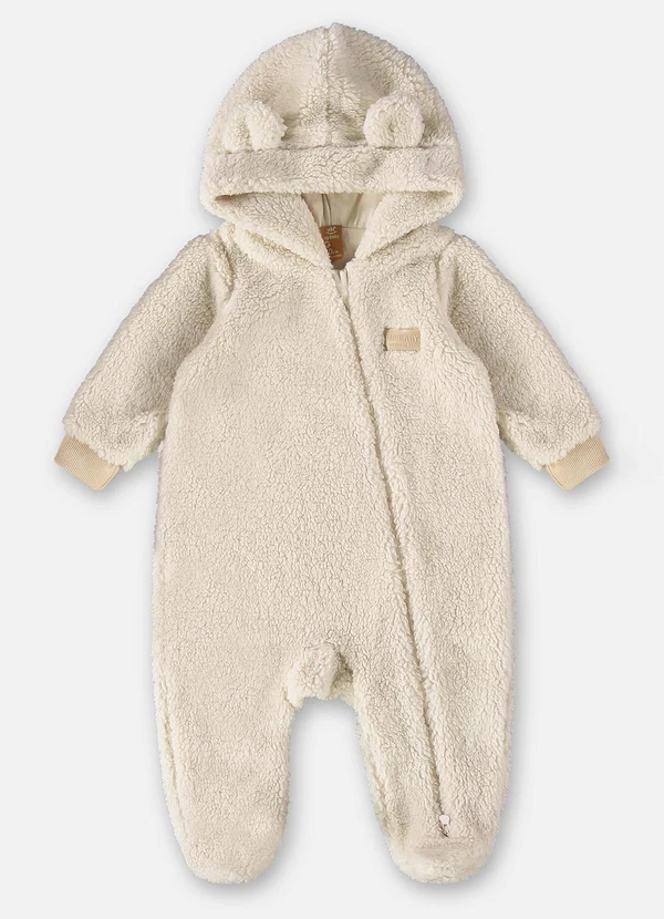 Up Baby - Macacão Unissex para Bebê Bege 3