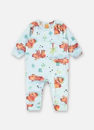 Up Baby - Macacão Unissex para Bebê Térmico Azul - UP BABY