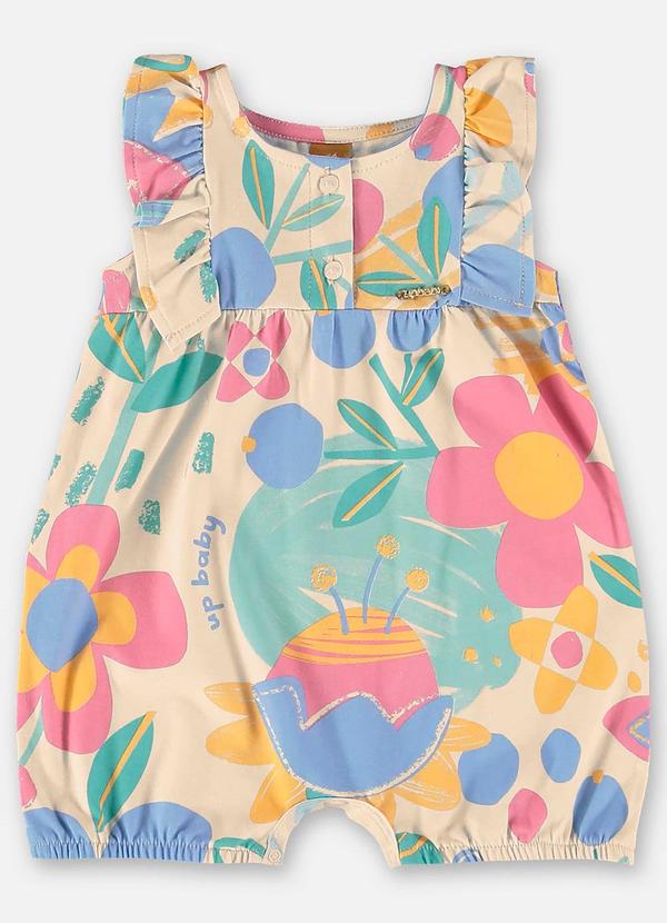 Up Baby - Banho de Sol Bebê Menina em Cotton Azul