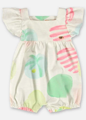 Up Baby - Banho de Sol Bebê Menina em Viscose Rosa - UP BABY