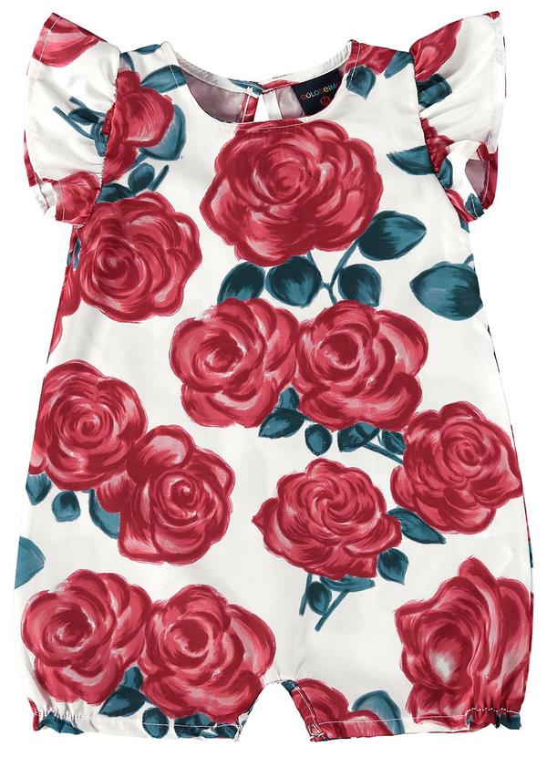 Guloseima - Banho de Sol em Tecido Estampado Branco