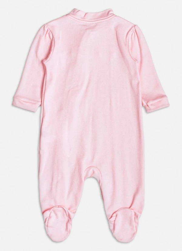 Momi - Macacão Básico Rosa com Zíper Rosa 2