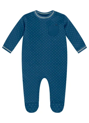 Milon - Macacão Bebê Unissex Estampa Azul - MILON