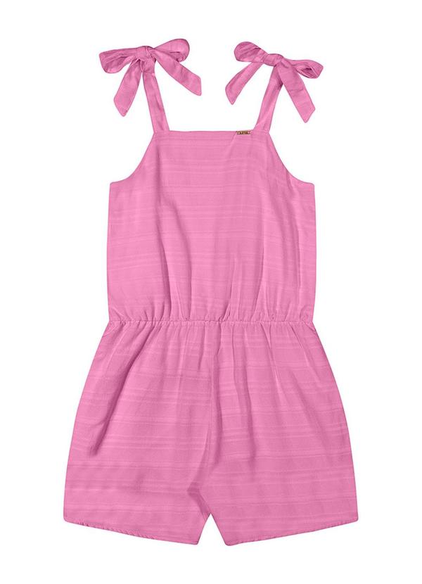 Alenice - Macacão com Laços Menina Rosa 1