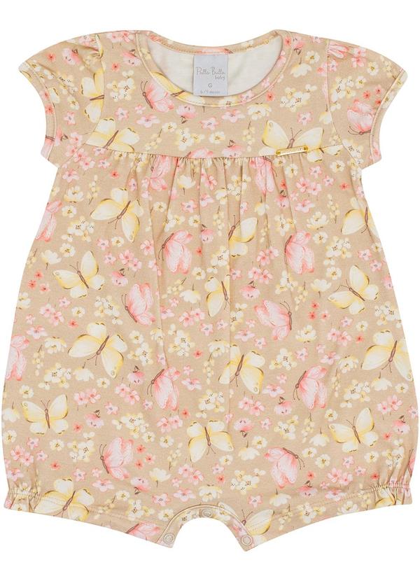 Pulla Bulla - Macacao Cotton Leve Bege