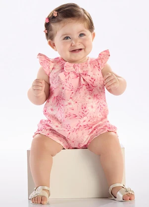 Pulla Bulla - Macacao Cotton Leve Rosa - PULLA BULLA