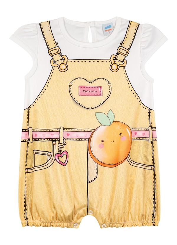 Marlan - Macacão em Malha Newtech Amarelo 1