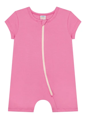 Marlan - Macacão em Meia Malha Penteada Rosa - MARLAN