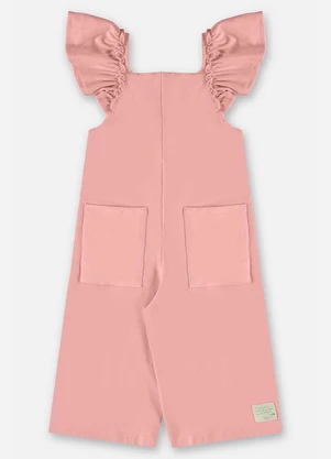 Up Baby - Macacão em Molecotton Rosa - UP BABY