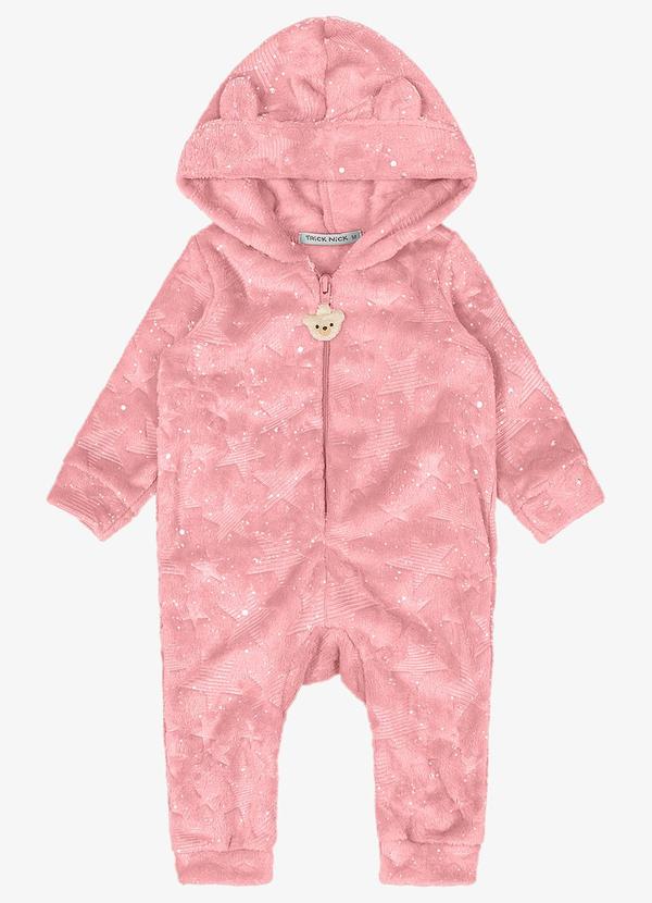 Trick Nick - Macacão Infantil com Capuz Rosa