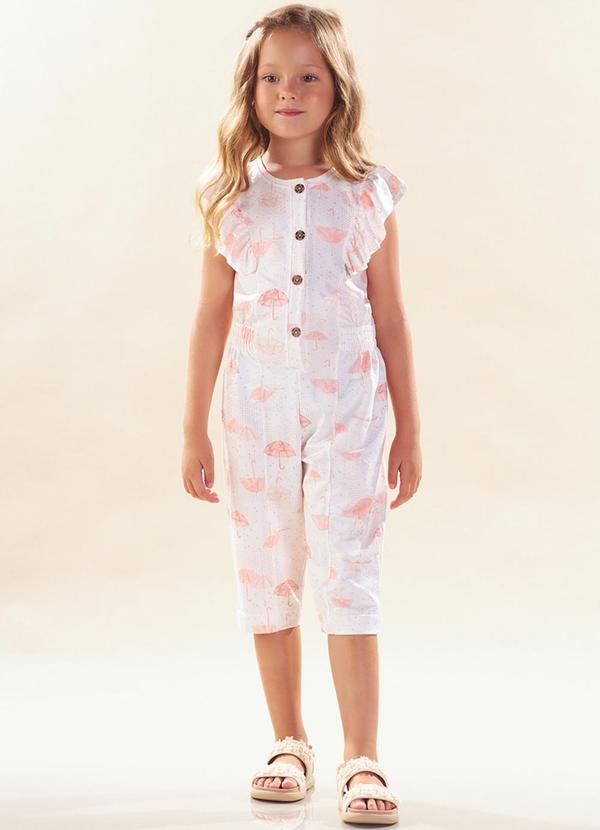 Kiki - Macacao Infantil Feminino Verde