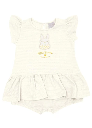 Pulla Bulla - Macacão Malha Bege - PULLA BULLA