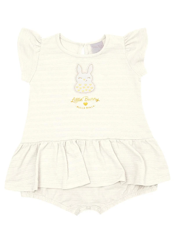 Pulla Bulla - Macacão Malha Bege