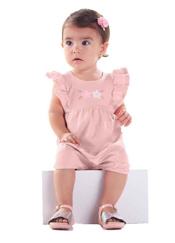 Pulla Bulla - Macacão Malha Rosa