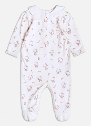 Momi - Macacão Manga Longa da Hello Kitty Off White - MOMI