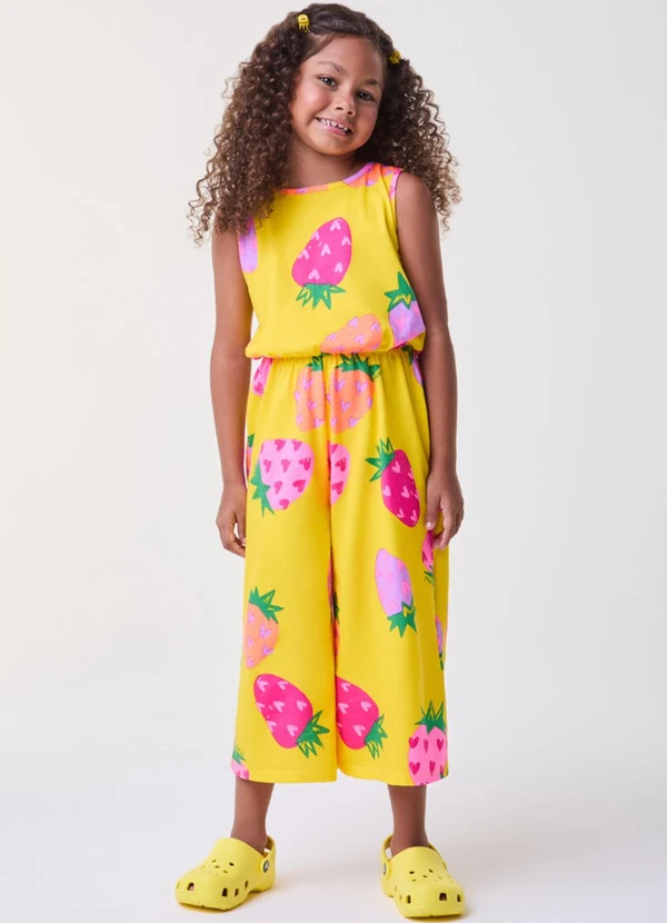 Bimbi - Macaquinho Amarelo de Morangos Amarelo