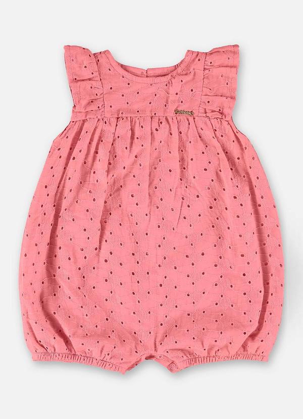 Up Baby - Macaquinho Banho de Sol Bebê em Laise Rosa 2