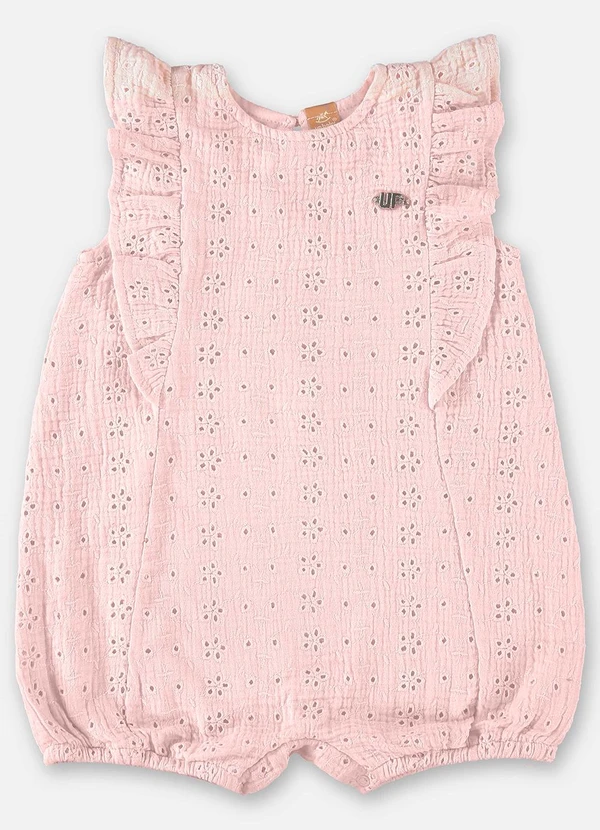 Up Baby - Macaquinho Banho de Sol Bebê Menina Rosa 2