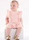 Up Baby - Macaquinho Banho de Sol Bebê Menina Bege - variação: Rosa