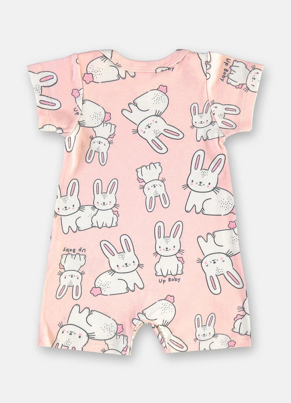 Up Baby - Macaquinho Bebê Menina Suedine Estampado 2