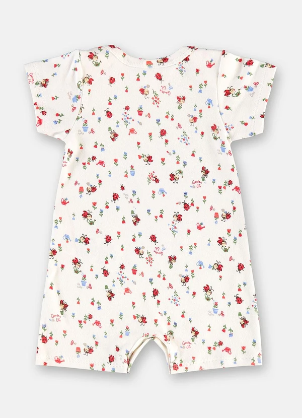Up Baby - Macaquinho Bebê Menina Suedine Estampado 2