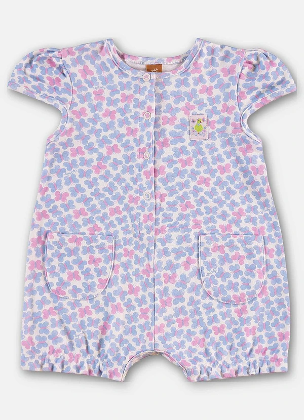 Up Baby - Macaquinho Borboletas Bebê Menina Roxo 2