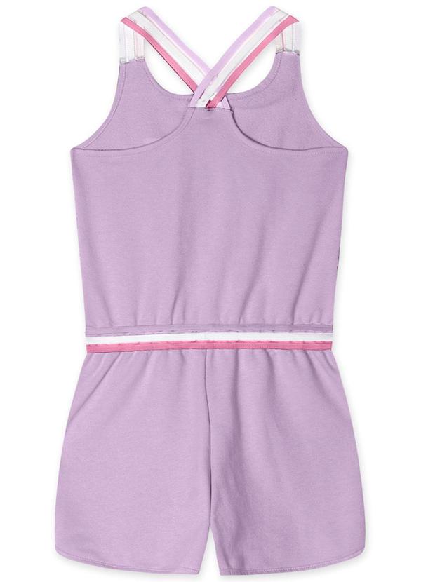 Marisol - Macaquinho Curto Moletom Menina Lilás 3