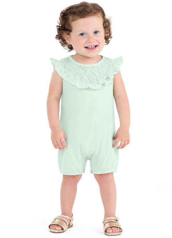 Alenice - Macaquinho Delicado Menina Verde