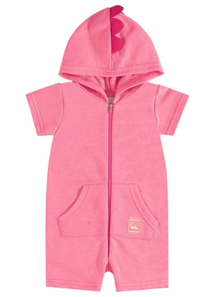 Quimby - Macaquinho Dinos Unissex para Bebê Rosa - QUIMBY