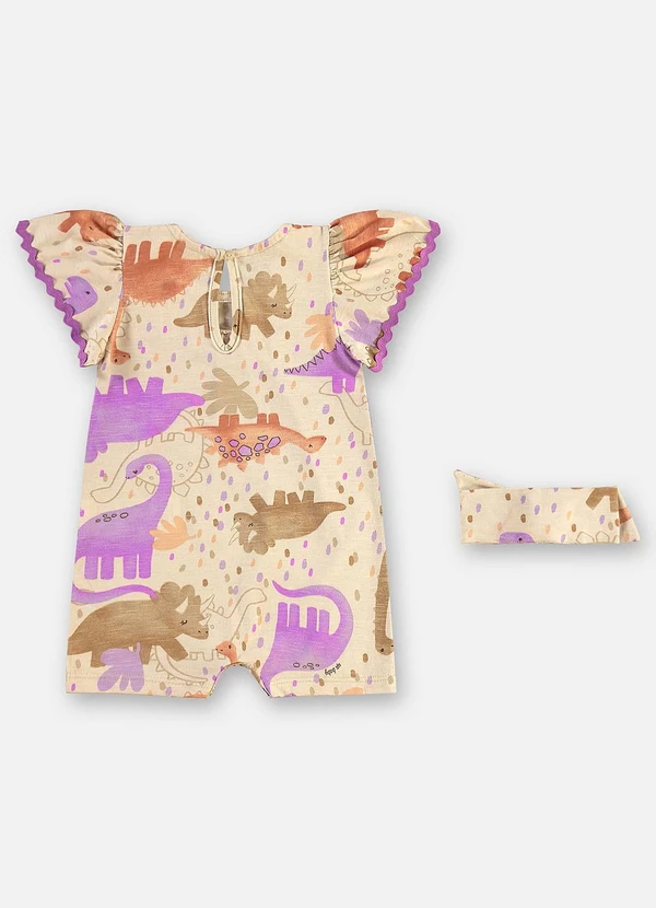 Up Baby - Macaquinho e Faixa Bebê Bege 5