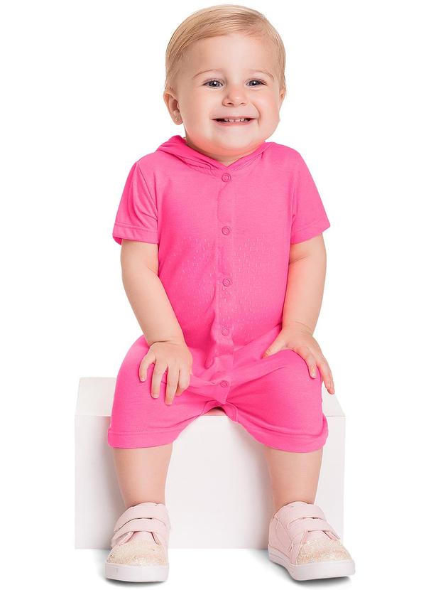 Quimby - Macaquinho em Meia Malha Bebê Menina Rosa 3